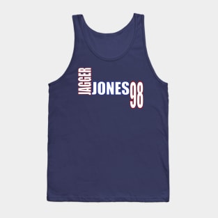 Jagger Jones '23 white text Tank Top